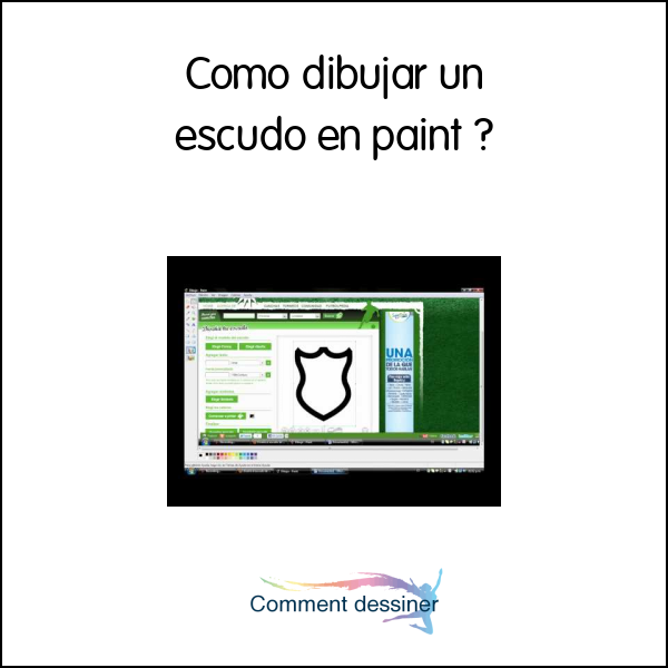 Como dibujar un escudo en paint